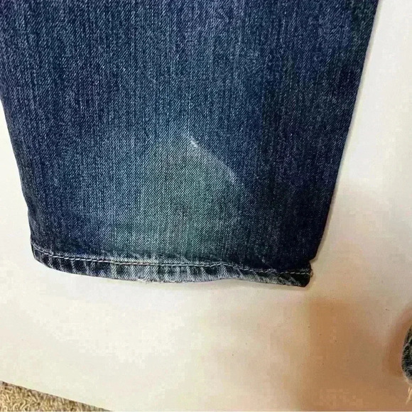 Cinch Grant Straight Leg Denim Jeans Men 38x32 Blue Distressed Relaxed Cowboy - Picture 10 of 13